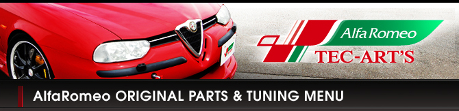 AlfaRomeo ORIGINAL PARTS & TUNING MENU@- At@I IWip[c & `[jOj[ -